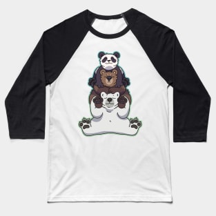 Bear Pile Baseball T-Shirt